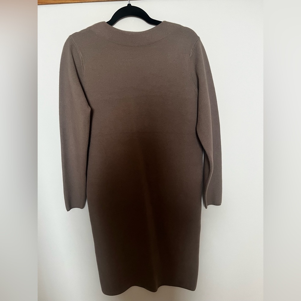 Uniqlo Soft Knit Crewneck Sweater in Taupe Brown
